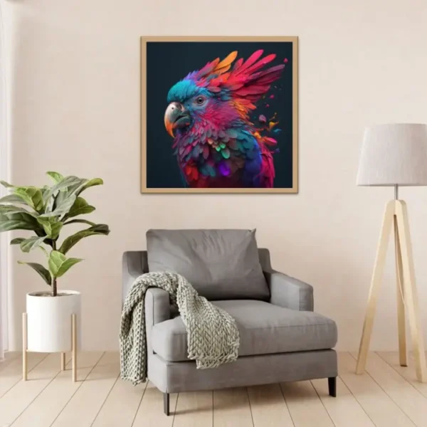 Colorful Bird - Squere