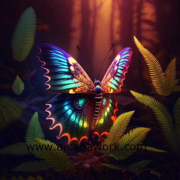 Colorful Butterflie - Squere