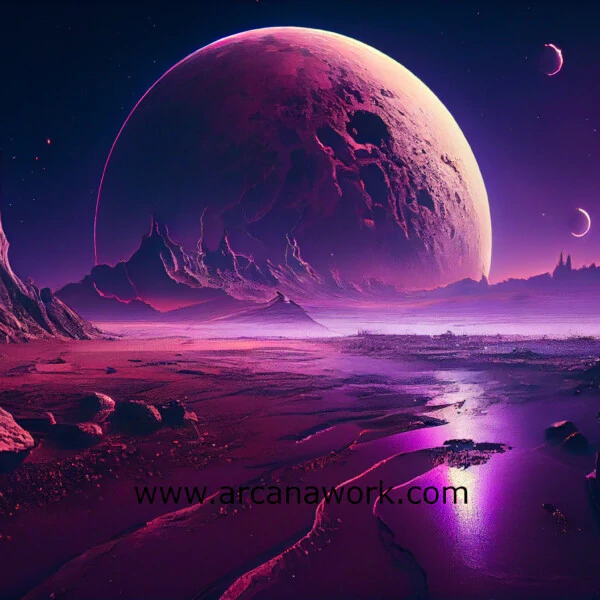 Purple Planet - Horizontal (in/cm)